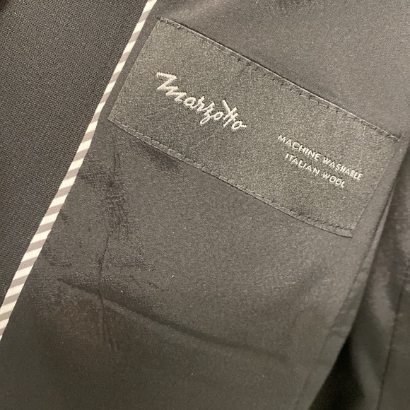 Banana Republic Classic-Fit Washable Italian Wool-Blend Blazer Black 4 - Picture 7 of 8